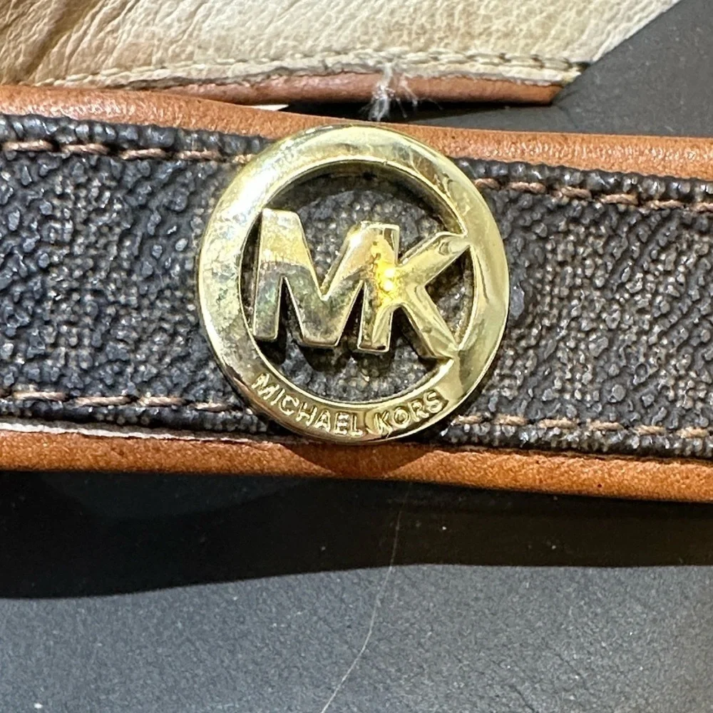Michael Kors Black and Brown Sandals